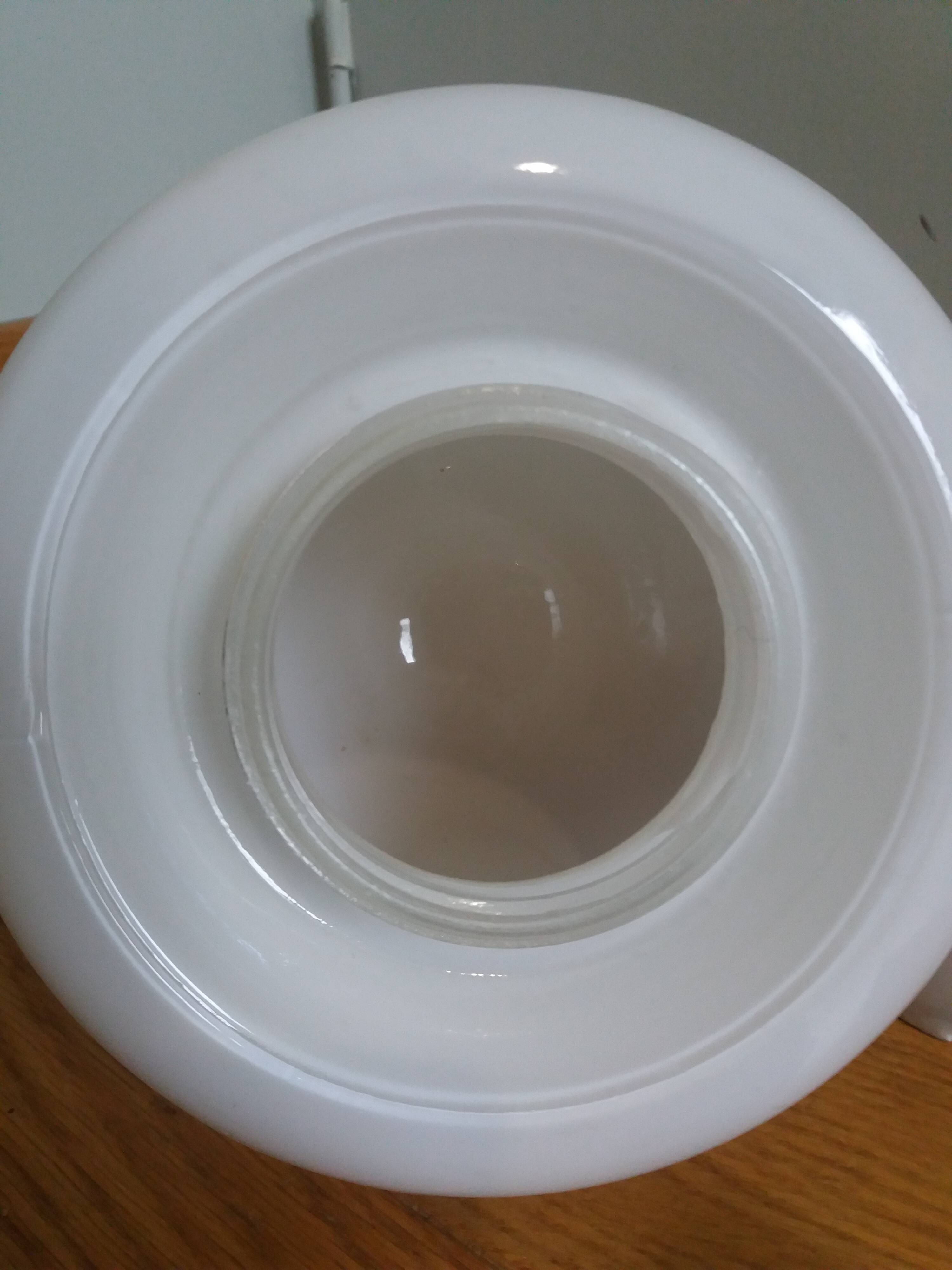 Opaline glass wall lamp