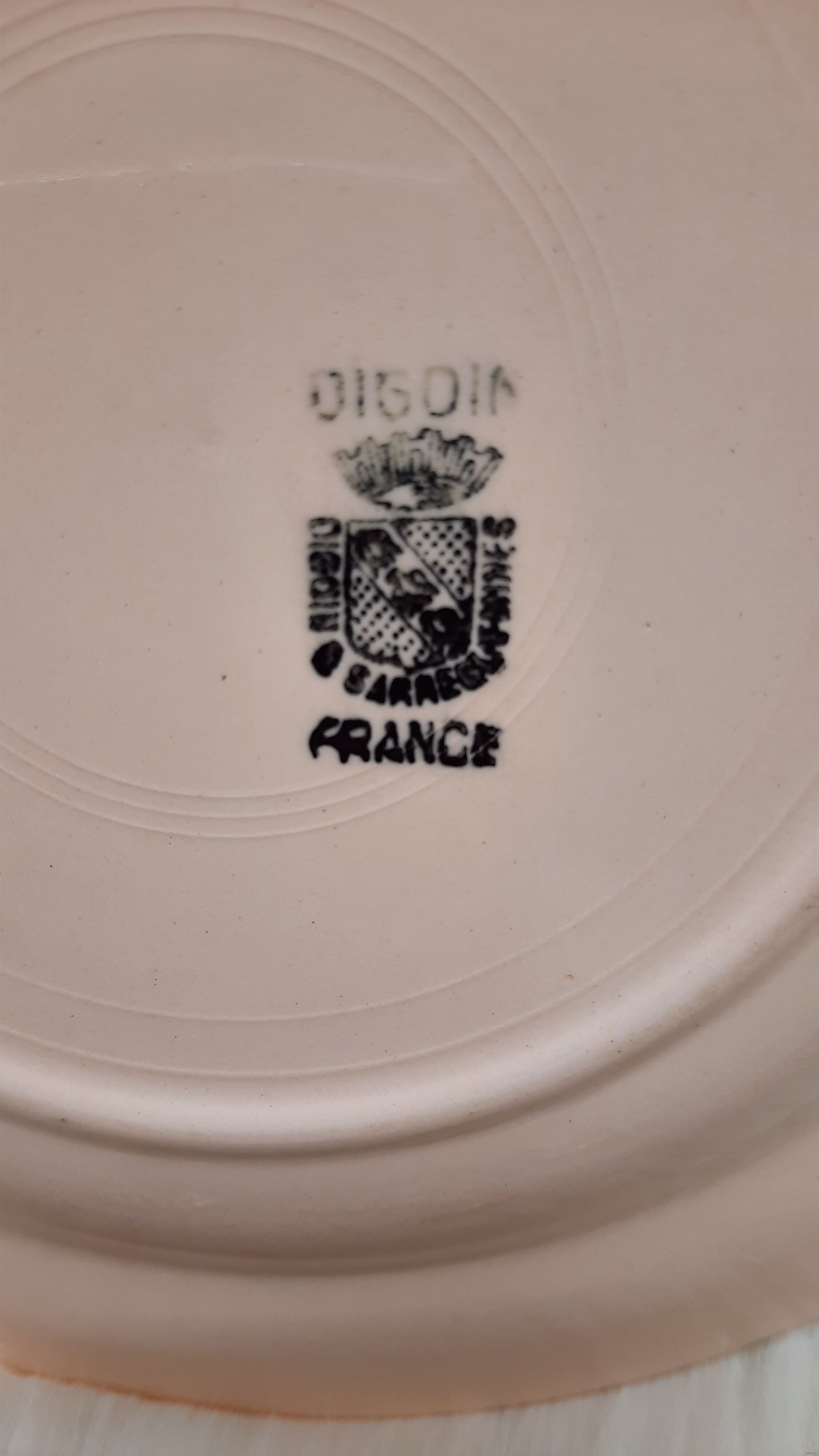 Set 6 hollow plates powder pink