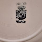 Set 6 hollow plates powder pink