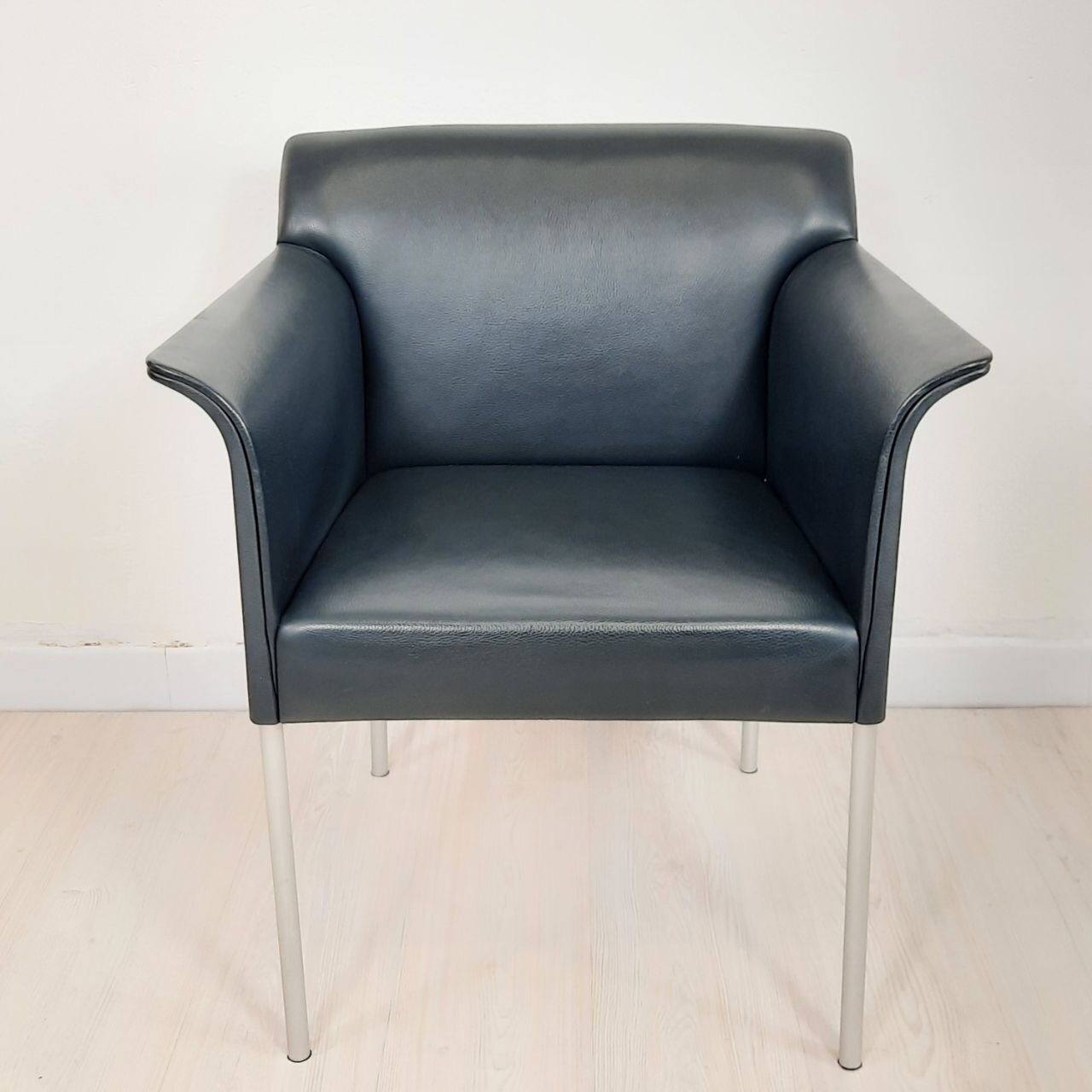 Quatre fauteuils de Matteo Grassi cuir années 1990/2000