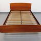 Carlström & Co vintage Scandinavian teak double bed from the 1960s