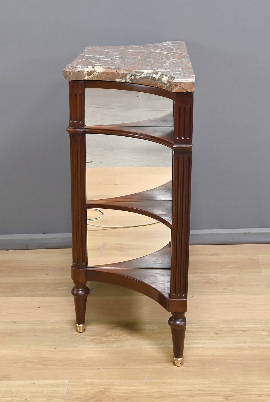 Small Mahogany Serving Cabinet, Louis XVI Style – 19th Century