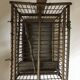 Garden bird cage 19th in zinc and wood