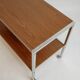 Desserte de bar vintage, années 70 - bois et chrome