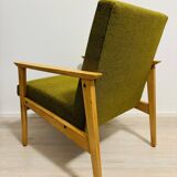 Fauteuil de salon du milieu du siècle de Tchécoslovaquie des années 1970