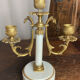 Pair of bronze and marble candelabra, France, 19th century