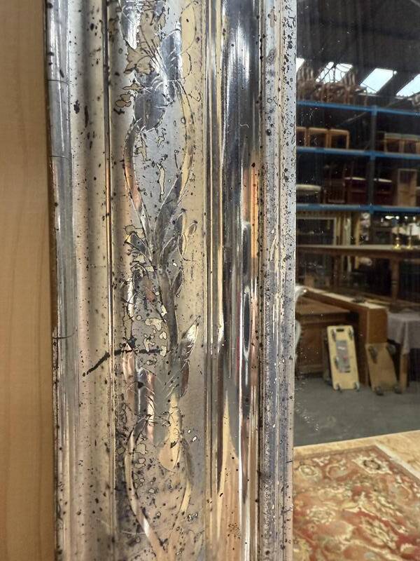 Miroir époque Louis Philippe argenté