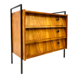 Shoes cabinet with metal frame