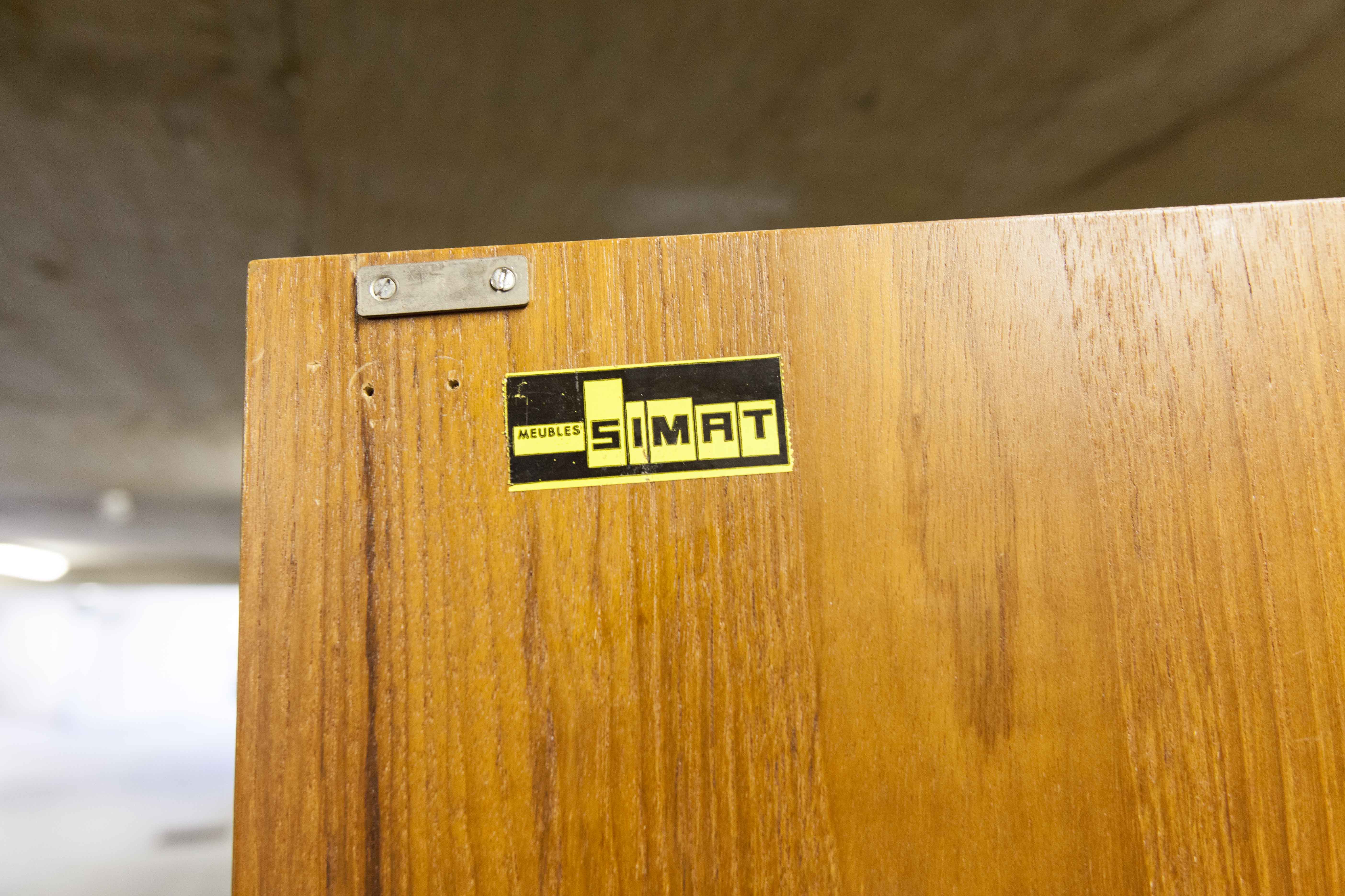Armoire teck des années 60 Simat Meubles