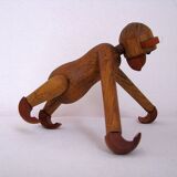 Figurine de singe en teck Danemark 1970