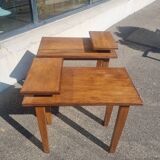 Paire de petite table tablette vintage