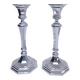 Pair of BMF candlesticks in silver-plated metal, vintage stamped