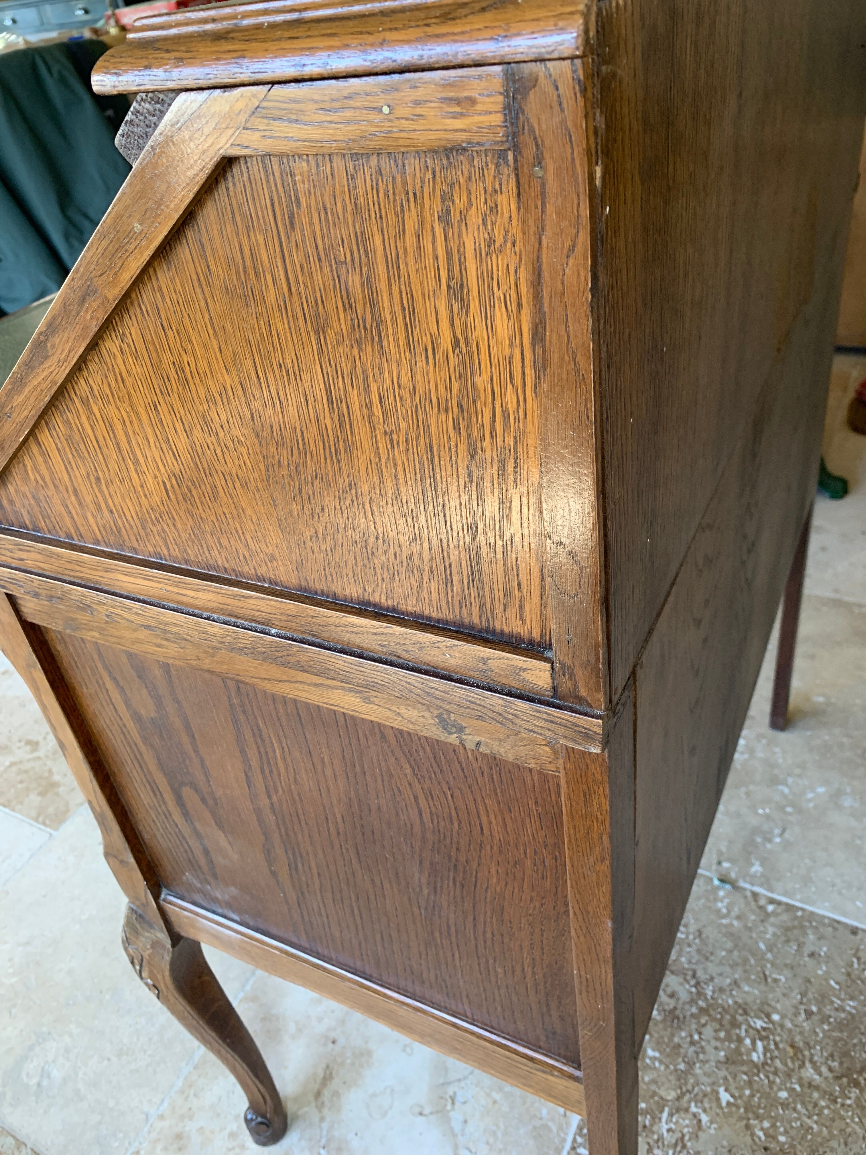 Secretory office writing solid wood carved charming
