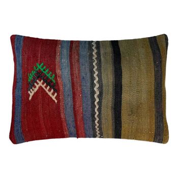 Housse de coussin vintage turque faite à la main, 30 x 50 cm