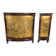 Two hand-painted lacquered Chinese furniture