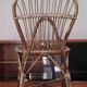 Chaise en bambou et rotin Audoux Minnet Golf Juan des années 50
