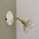 Vintage chiseled glass lampshade wall light - tableware collection -