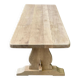 Renovated 19th century solid oak monastery dining table 200cm