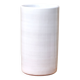 Vase by Antonio Lampecco minimalist white ceramic scroll