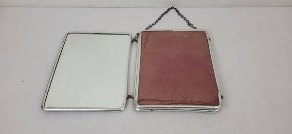 Miroir de barbier triptyque