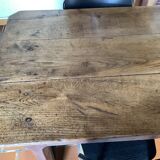 Old solid oak farmhouse table