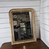 Old Louis Philippe style gilded mirror, 102cm H