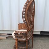 Emmanuelle armchair in Peacock rattan