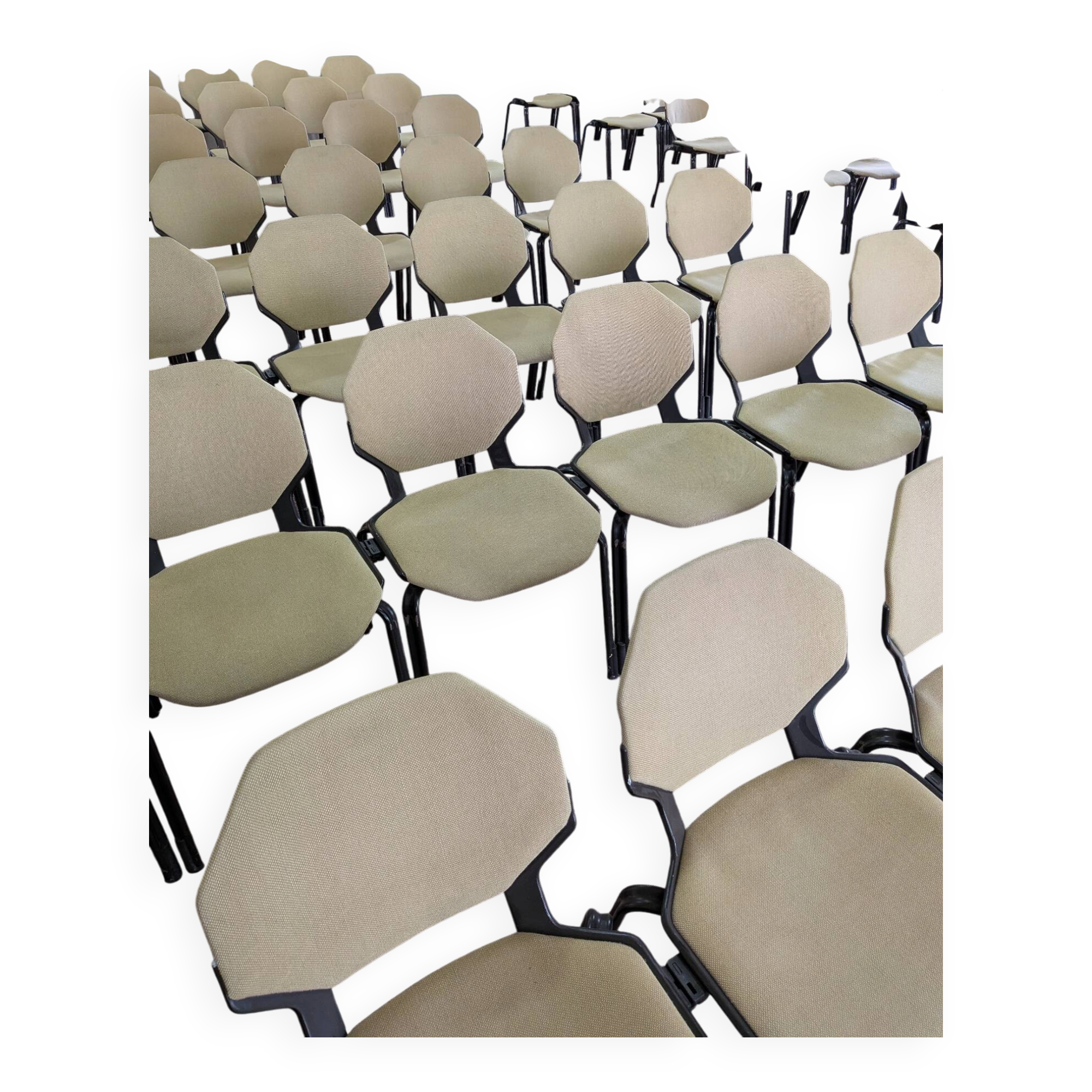 Stock of 100 vintage chairs fröscher sitform (1983) - open to offers