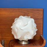 White plastic ball lamp