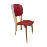Red skaï chair 60s
