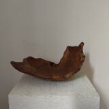 Brutalist monoxyl wood cutting 50s