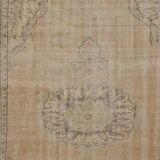 Beige Vintage Turkish Floral Rug sku 1261