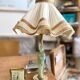 Lampe avec pied statuette asiatique en jade