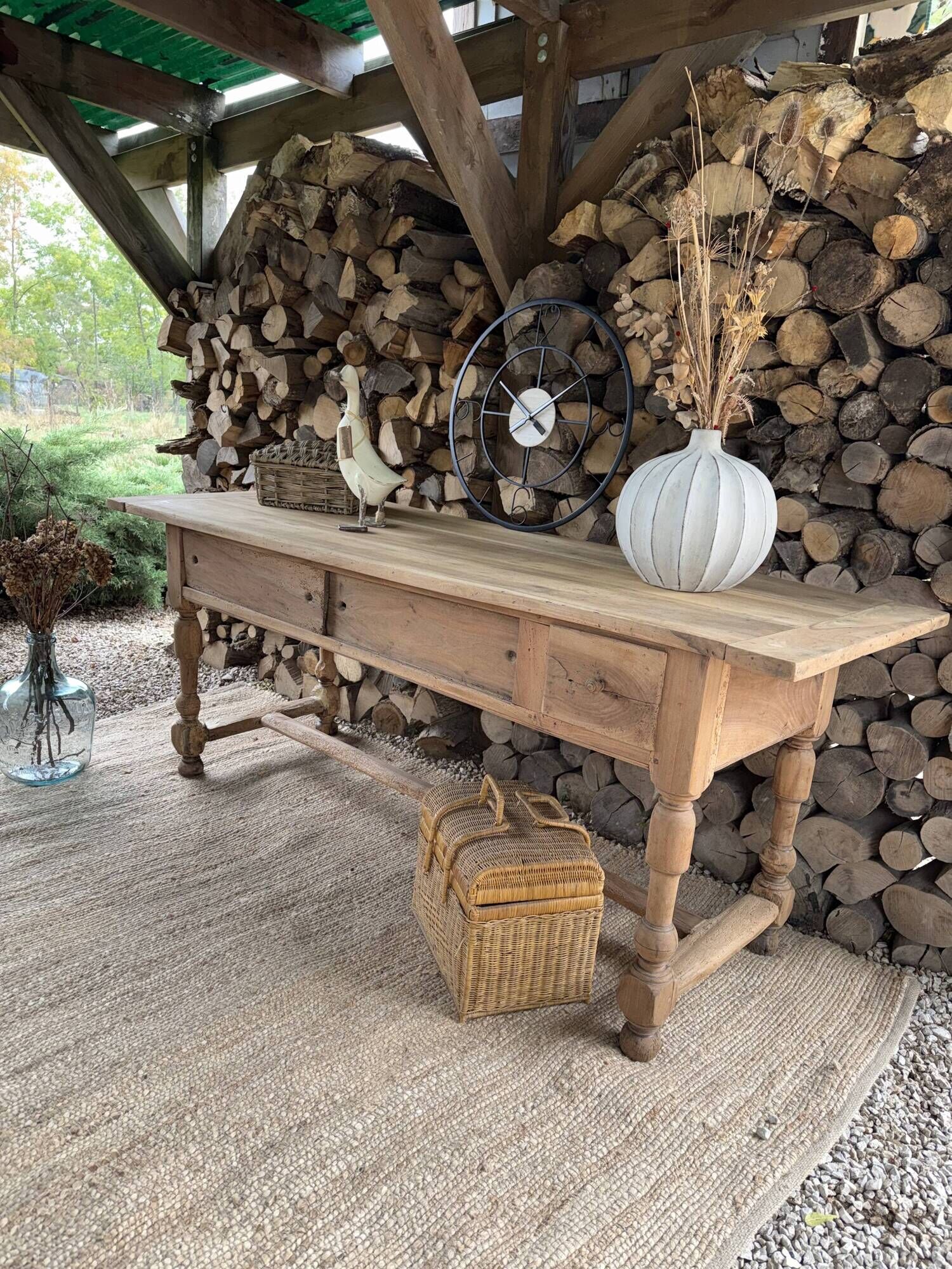 Work table or renovated antique draper's table