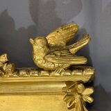 Miroir 204 x 98 cm époque XIXè Napoléon III, putti