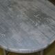 Round industrial stool in grey metal - mid-century style from the 1960s
