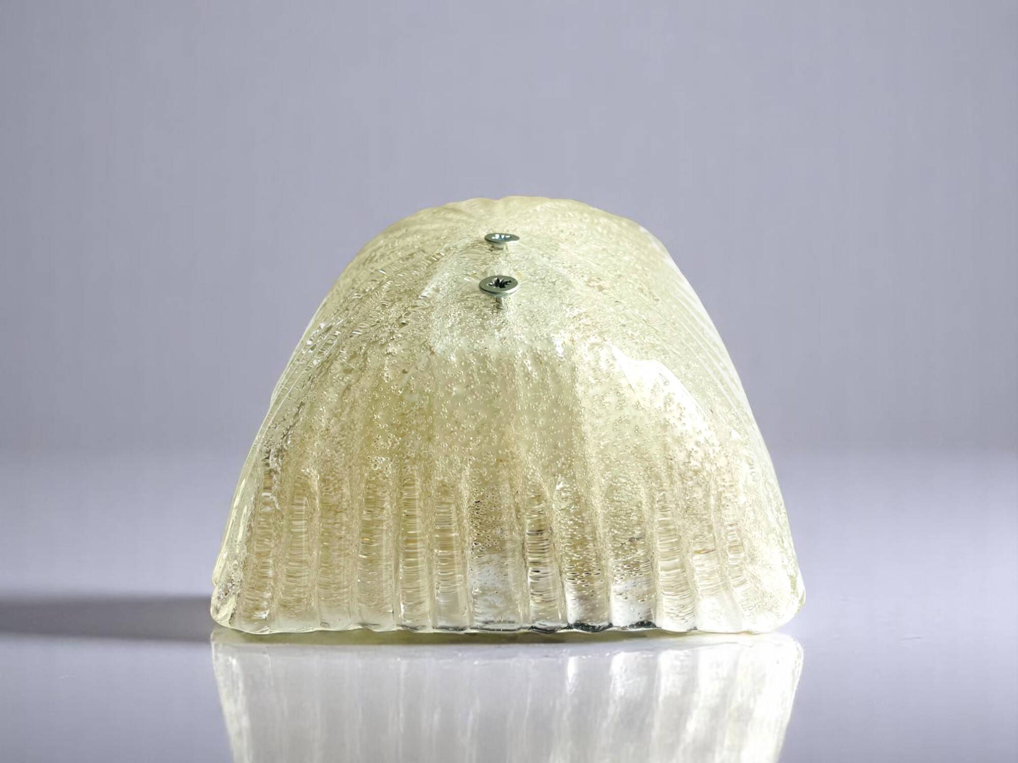 Murano type glass clear wall sconce ligh