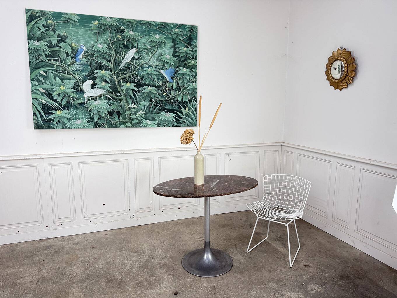 Tulip table 1970 in marble