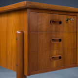 Danish teak desk, 1970s