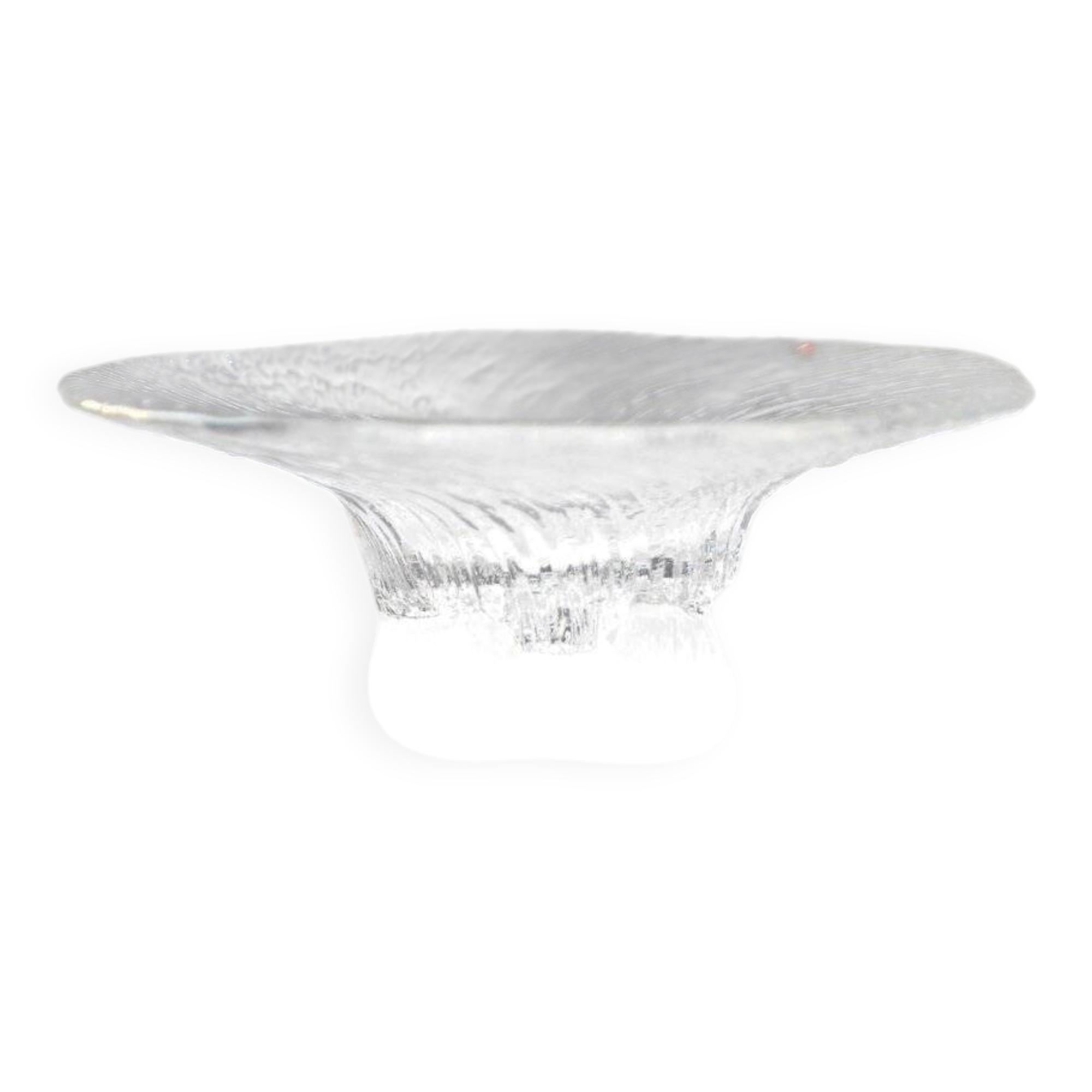 Bol en verre d'art finlandais Avanti par Tapio Wirkkala pour Iittala, 1979