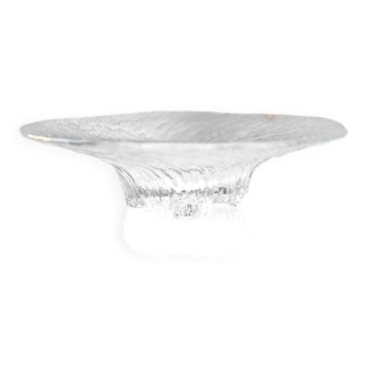 Finnish art glass Avanti bowl by Tapio Wirkkala for Iittala, 1979