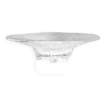 Bol en verre d'art finlandais Avanti par Tapio Wirkkala pour Iittala, 1979