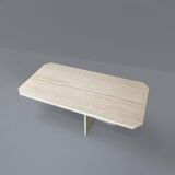 Vintage travertine coffee table, 1970s