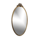 Oval and gold mirror  - 66x37cm