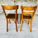 Pair of Baumann bistro chairs, circa 1950's