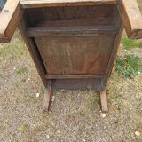 Rustic solid oak coffee table farmhouse initials J C