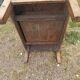 Rustic solid oak coffee table farmhouse initials J C