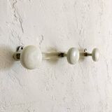 White metal wall coat rack, 1960s