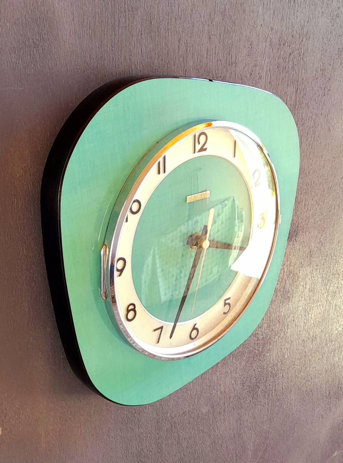 Horloge murale en formica 1960