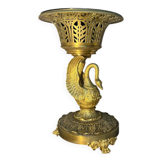 Très belle et ancienne coupe Empire DLG de Pierre-Philippe Thomire, décor de cygne